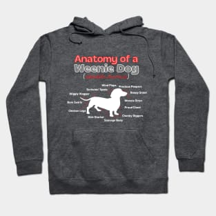 Anatomy of a Weenie Dog Hoodie